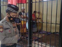 Pembinaan Tahanan Polres Babar Melalui Sholat Berjamaah