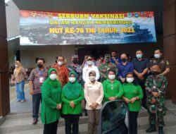 Serbuan Vaksinasi di Gelar, Menyambut HUT TNI Ke 76 2021