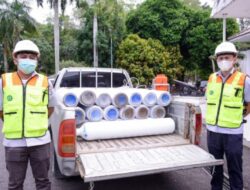 Molen Terima Bantuan 100 Tabung Oksigen dari PT.Timah Tbk Untuk Penanganan Pasien Covid-19