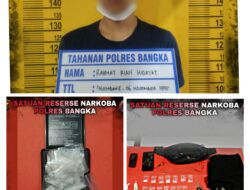 Tim Gradak Satresnarkoba Polres Bangka Amankan Pelaku RR