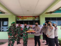 Dalam Rangka HUT TNI, Polres Bangka Kunjungi Rumdin TNI