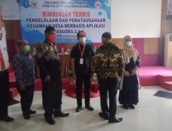 Bupati Bangka Buka Bimtek Pengelolaan Keuangan Desa Berbasis Aplikasi