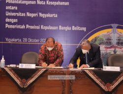 Gubernur Erzaldi Tandatangani Nota Kesepahaman Dengan UNY 