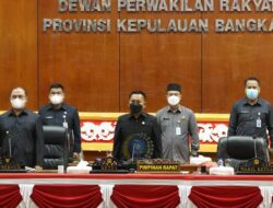 DPRD Babel Gelar Paripurna, Tiga Raperda Inisiatif DPRD Sah Menjadi Perda 