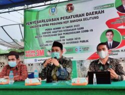 Warkamni Wakil Rakyat Babel Sebarluaskan Perda di Desa Pinang Sebatang