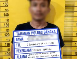 Tim Gradak Satresnarkoba Polres Bangka Amankan Pelaku SS