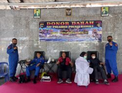 Donor Darah Satpolairud Polres Bangka Terkumpul 36 Kantong Darah