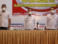 Bupati Bangka Buka Sosialisasi Penerapan Kebijakan APBD Tahun 2022