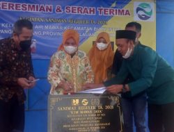 Sekda Kota Pangkalpinang Meresmikan Sanimas di Kelurahan Air Mawar