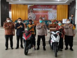 Polres Bangka Gelar Pengundian Vaksinasi Berhadiah, Masyarakat Antusias Mengikuti