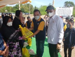 Bupati Algafry Rahman Letakkan Batu Pertama Pembangunan Monumen PT Kobatin