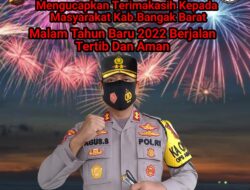 Malam Pergantian Tahun Tertib dan Aman, AKBP Agus Siswanto : Terima Kasih Untuk Masyarakat Babar
