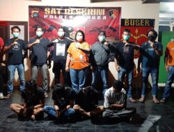 4 Pelaku Pengeroyokan Korban Surip, Di Amankan Tim Satreskrim Polres Bangka