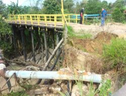 Terkait Tanah Amblas Jembatan Air Ruay, Ini Penjelasan Kadis PU Bangka