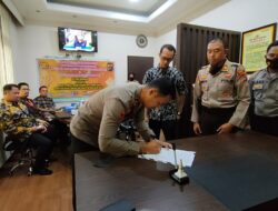 Penandatanganan MOU, Kapolres Bangka Bersama Pimpinan Perbankan Dan PLTU