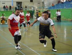 Sebagai Tanda Pembuka Turnamen, Antara Tim Forkompinda Babel VS Tim DPRD Babel Berlangsung Seru 