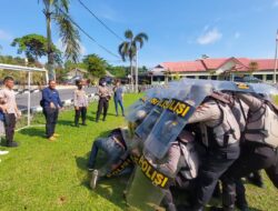 Samapta Polres Bangka Gelar Latihan Dalmas