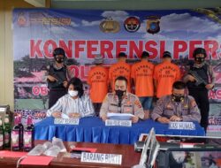 Polres Bangka Gelar Konferensi Pers, Kasus Pembunuhan THM Dragon 88 dan OPM 2022
