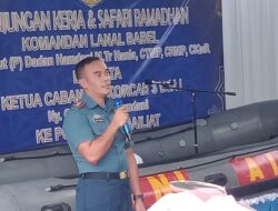 Danlanal Babel Laksanakan Kunker Safari Ramadhan, Wilayah Pospal dan Posmat
