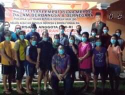 Alexander Anggota DPD RI Laksanakan Giat Sosialisasi Empat Pilar di Desa Pelangas Bangka Barat