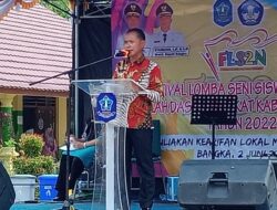 Bupati Bangka Buka Festival FLS2N, Tingkat SD Kabupaten Bangka 2022