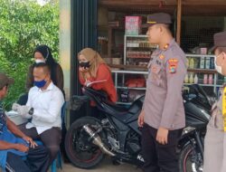 Polsek Riau Silip Laksanakan Vaksin Cegat