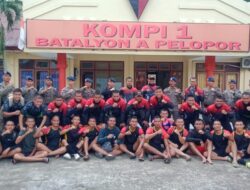 Sinergitas Persahabatan Terlihat, Antara Kompi Senapan B Yonif 141 AYJP dan Kompi 1 Batalyon A Pelopor Brimob