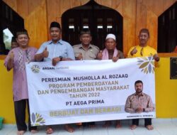 PT Aega Prima Resmikan Mushola Al Rozaaq 