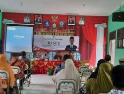 Wakil Ketua DPRD Babel H.M. Amin, SE kunjungi SMKN I Pulau Besar Bangka Selatan.