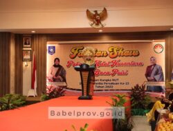 Meriahkan HUT ke-23 DWP, Pejabat Eselon II dan Istri Fashion Show Busana Adat Nusantara