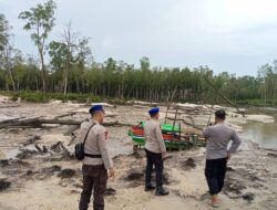 Polres Bangka Barat Razia Tambang Ilegal Kawasan Mangrove Belo Laut