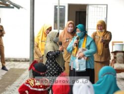Penjabat Ketua TP. PKK  Prov Babel Tinjau Pelayanan KB Serentak di Bateng