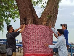 Baru Dipasang Sepekan, Kain Cual di Pantai Pasir Padi Hilang