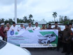 Sekda Naziarto Hadiri Penyerahan Beasiswa Mahasiswa, Tahfis Quran dan Mobil Operasional MUI se-Babel