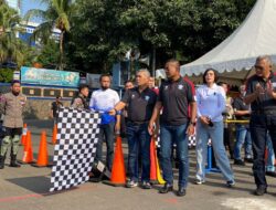 Polda Metro Jaya Sambut HUT Bhayangkara ke-77 Gelar Lomba Ketangkasan Bermotor