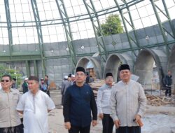 Sekda Miego Bersama DMI Cek Proyek Masjid Agung Kubah Timah