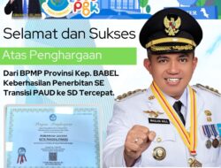 Pemkot Pangkalpinang Terima Penghargaan BPMP Babel