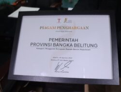 Breaking News : Pemprov Kepulauan Bangka Belitung Raih Penghargaan Bergengsi