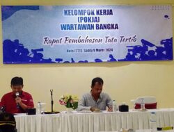 Suherman Saleh dan Ardam Nahkodai Pokja Wartawan Bangka