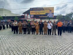 Pj Walikota Ikuti Apel Pergeseran Pasukan PAM Pemilu 2024 Polresta Pangkalpinang