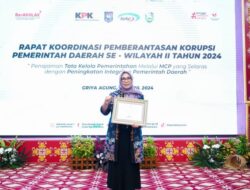 Pangkalpinang Terima Penghargaan dari KPK, sebagai Pemda dengan Peningkatan Nilai MCP Tertinggi Wilayah II