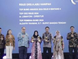 Toreh Prestasi di Ajang Top BUMD Awards 2024, RSUD Drs. H. Abu Hanifah Bawa Pulang 3 Trofi