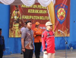 Wujudkan Ketahanan Lingkunagan , BPBD Kabupaten Belitung Bentuk Relawan Pemadam Kebakaran .