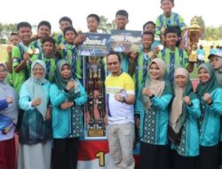 Laga Final PMBK, Kecamatan Koba Raih Juara 1 usai Taklukkan Kecamatan Lubuk Besar 1 – 0