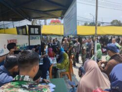 Mobil Sehat PT Timah Berpartisipasi dalam Bakti Sosial Korem 045/Garuda Jaya, Ratusan Warga Terima Layanan Kesehatan