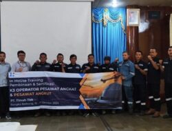 Konsisten Terapkan K3, PT Timah Adakan Pelatihan Sertifikasi Operator Alat Berat