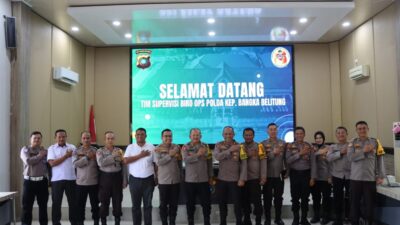 Karo Ops Polda Kep. Babel Supervisi Kesiapan Operasi Lilin 2024 di Polres Bangka Barat