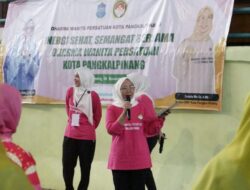 175 Anggota DWP Pangkalpinang Semarakkan Lomba Senam SKJ 88