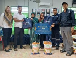 PT Timah Bagikan Ratusan Paket Sembako untuk Warga Sungai Baru Jelang Idul Fitri