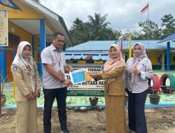 PT Timah Bantu TK Mutiara Hati Tingkatkan Fasilitas Belajar Anak di Sawang Laut